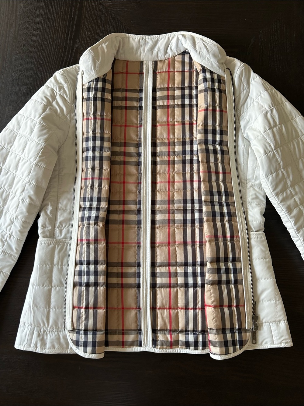 BURBERRY QUILTED NOVA CHECK JACKET SIZE 6 - Picture 3 of 12